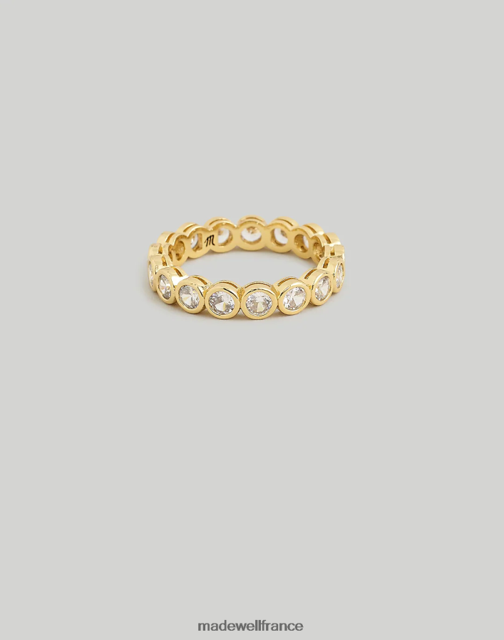 bijoux fr Madewell femmes la collection tennis - bague en cristal sertie clos or pâle DX8828970