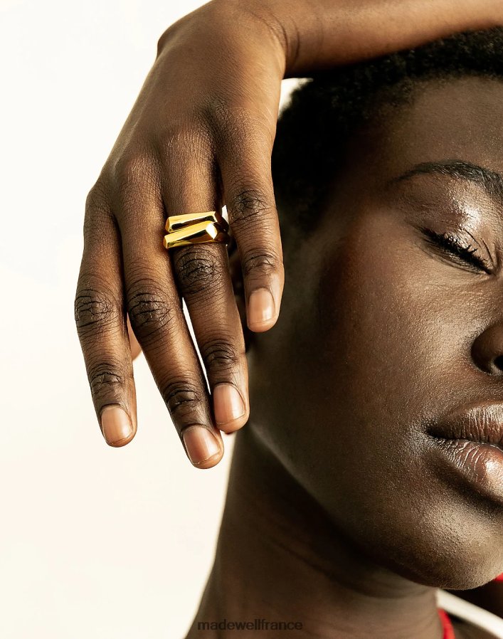 bijoux fr Madewell femmes soko sourate anneaux empilables or DX88282254