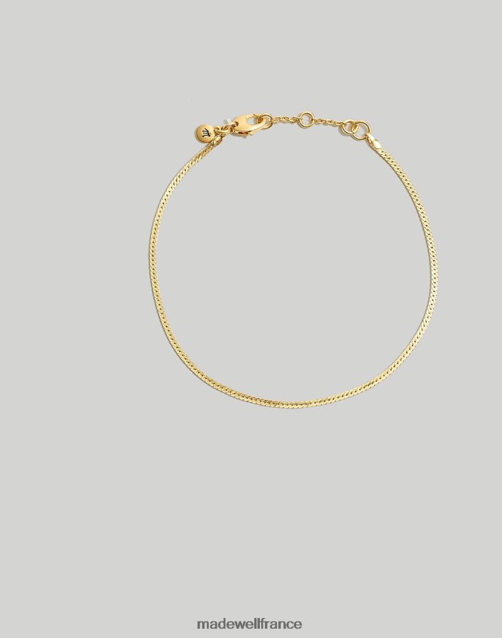 bijoux fr Madewell femmes bracelet de cheville en chaîne à chevrons or vintage DX8828833