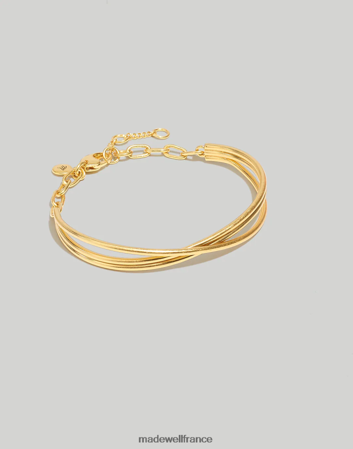 bijoux fr Madewell femmes bracelet manchette traversant or vintage DX8828831