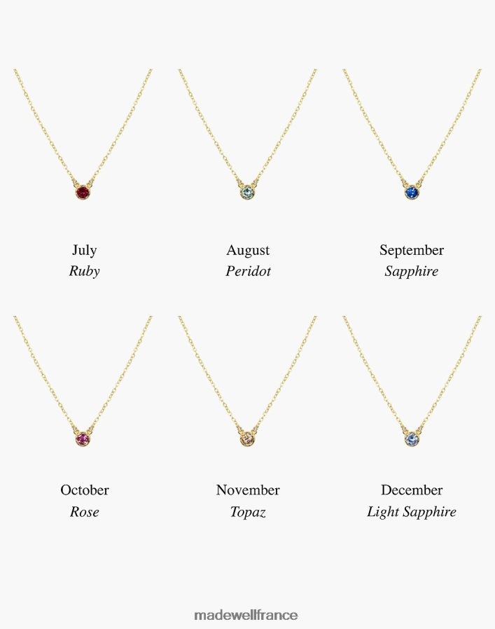 accessoires fr Madewell femmes Katie Dean bijoux collier avec pierre de naissance avril DX88281505