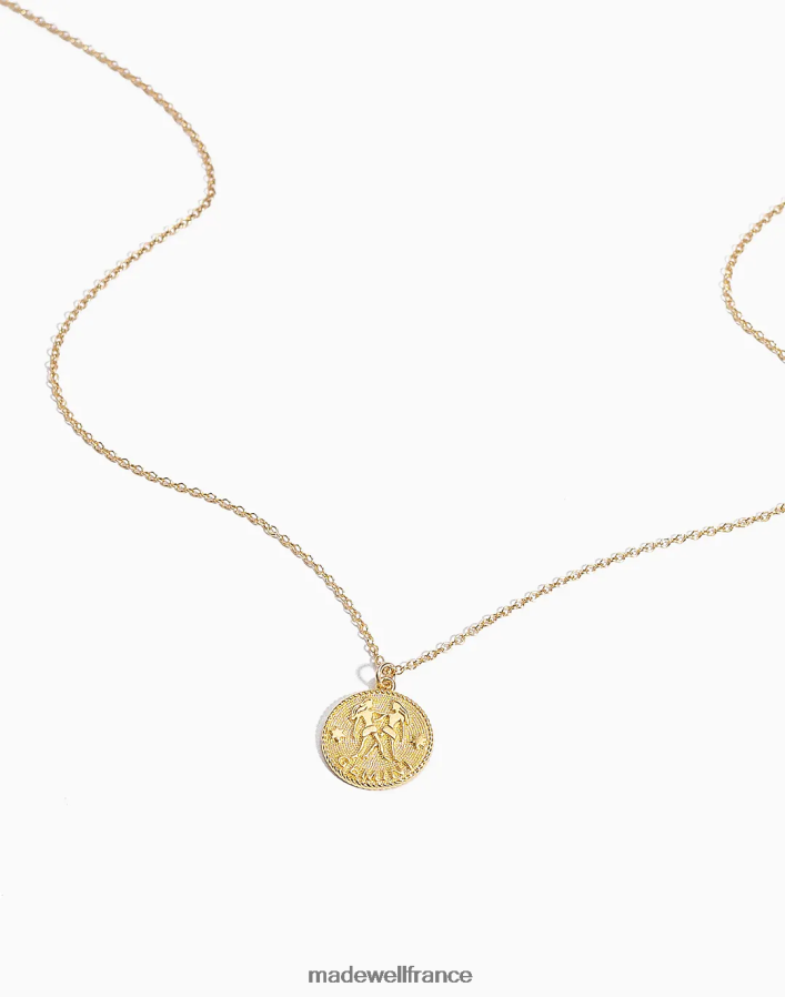 accessoires fr Madewell femmes Katie Dean bijoux collier zodiaque Gémeaux or DX88281491