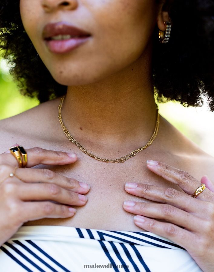 accessoires fr Madewell femmes collier ras du cou olive tseatjewelry or DX88282362