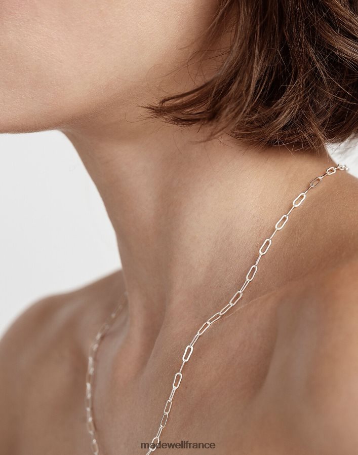 accessoires fr Madewell femmes maslo bijoux dessiné câble chaîne collier sterling argent DX88281889
