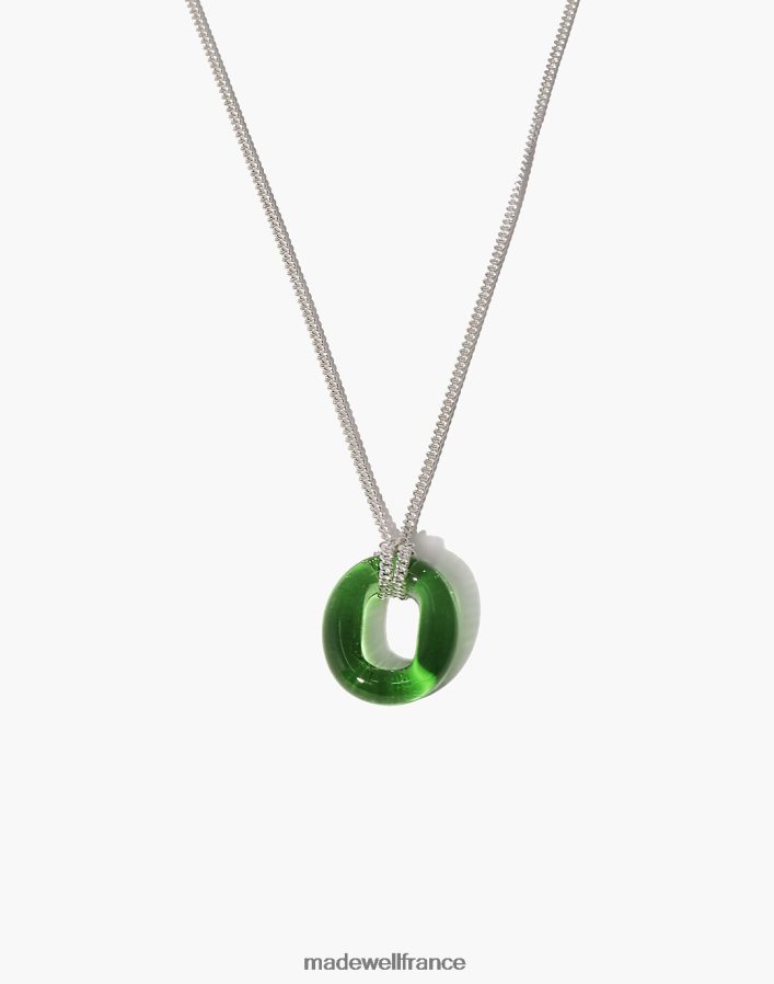 bijoux fr Madewell femmes collier accroché dans la boucle vert DX88281820