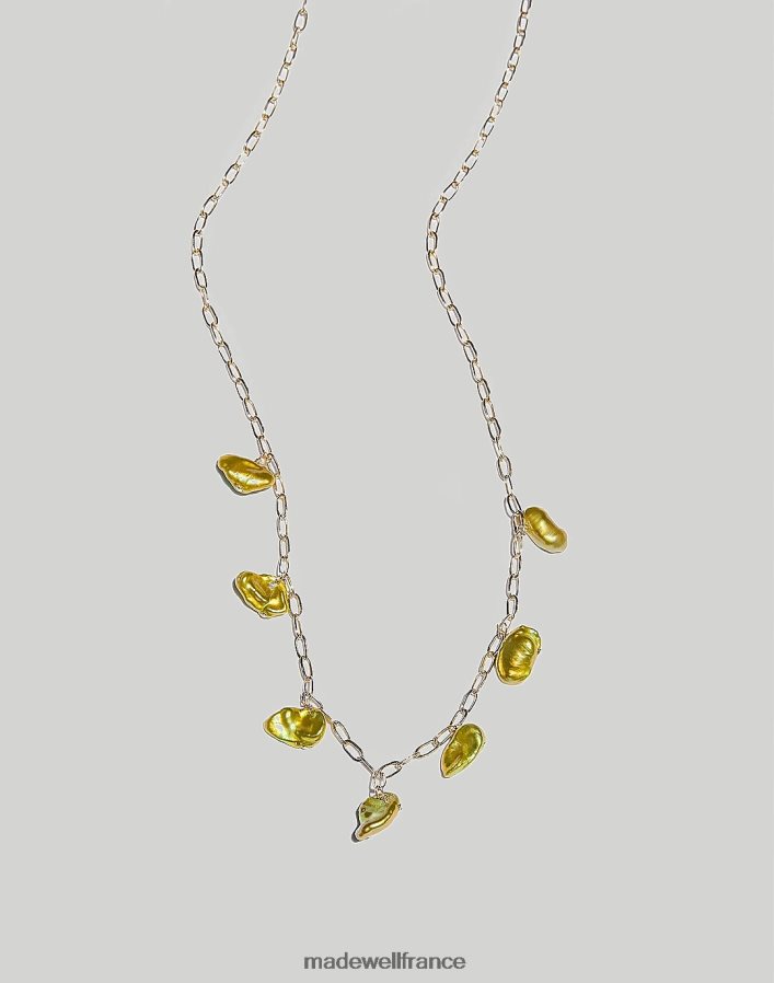 bijoux fr Madewell femmes collier à breloques orilla muns or DX88281953