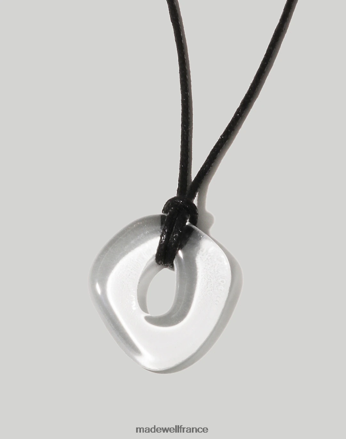 bijoux fr Madewell femmes collier à breloques sculpturales Cled noir DX88281806
