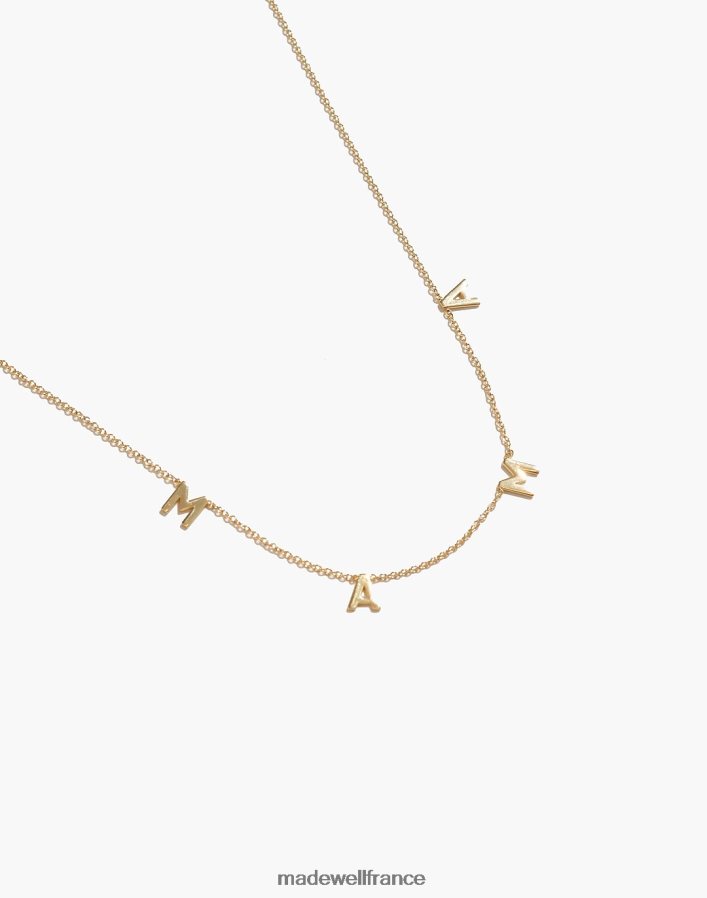 bijoux fr Madewell femmes collier bychari fine maman or DX88281363