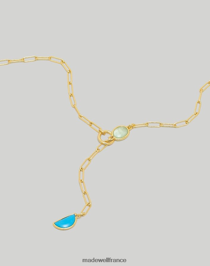bijoux fr Madewell femmes collier d'apophyllite de collection de pierres turquoise multicolore DX8828967