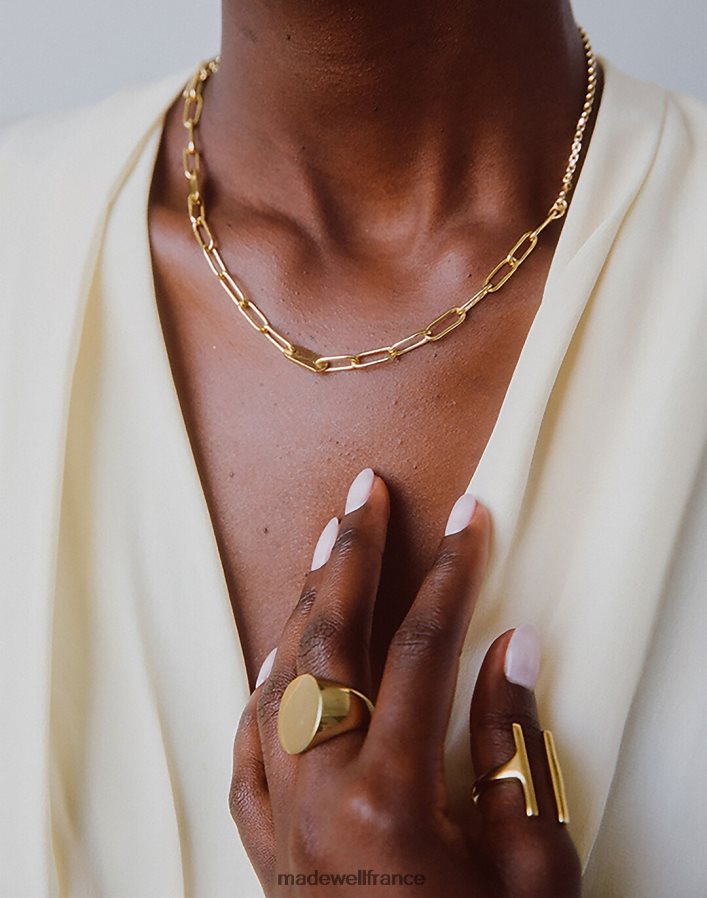 bijoux fr Madewell femmes collier délicat à col ellipse soko or DX88282275