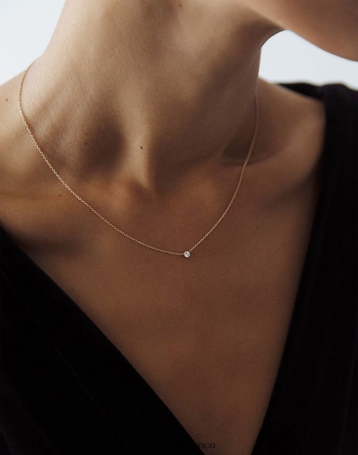 bijoux fr Madewell femmes collier de diamants ronds Kinn (chaîne de 16'') or DX88281752