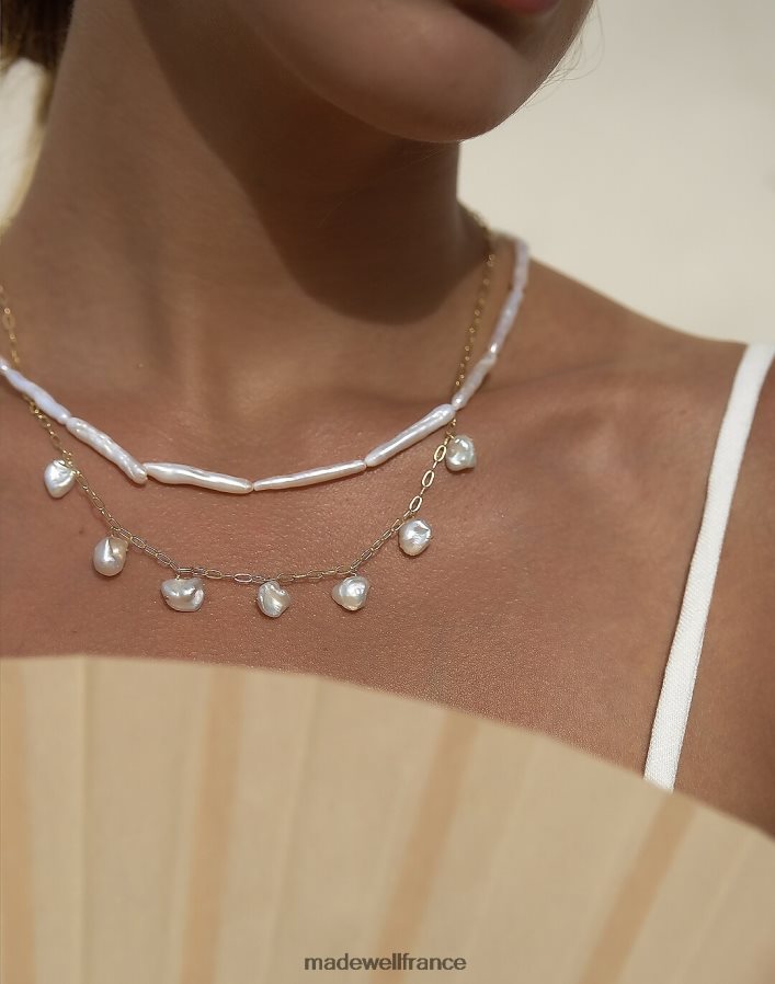 bijoux fr Madewell femmes collier de perles muns sofia or DX88281941