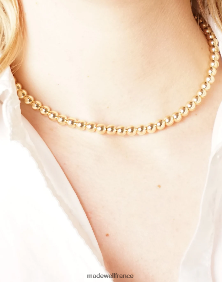 bijoux fr Madewell femmes collier de perles studio charlotte cauwe or DX88281408