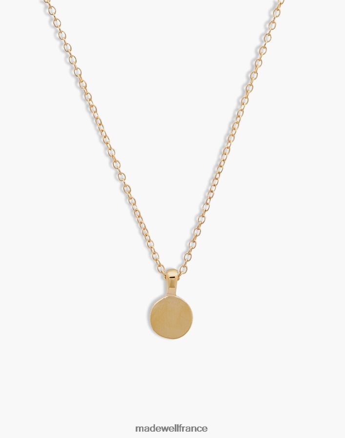bijoux fr Madewell femmes collier disque rond initial kinn (chaîne 16'') or DX88281755