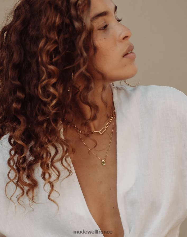 bijoux fr Madewell femmes collier lagune de muns or DX88281967