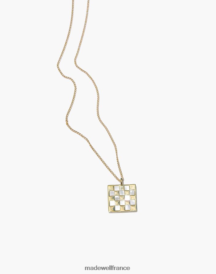bijoux fr Madewell femmes collier muns ajedrez or DX88281970