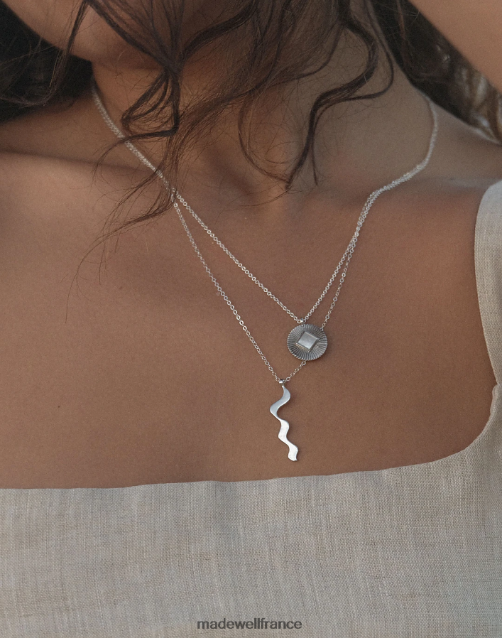 bijoux fr Madewell femmes collier muns hito argent DX88282000