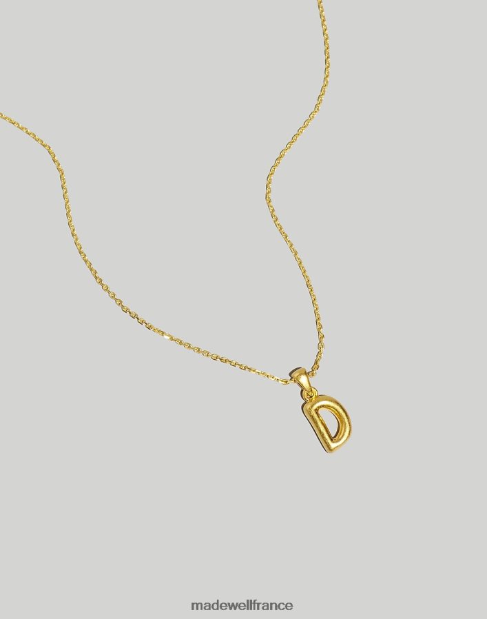bijoux fr Madewell femmes collier à pendentif lettre gonflée lettre u DX8828956