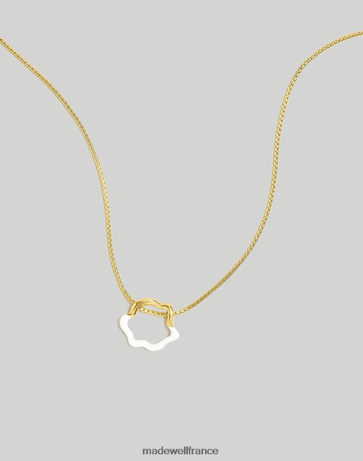 bijoux fr Madewell femmes collier à pendentif ondulé trempé dans de l'émail phare DX8828965