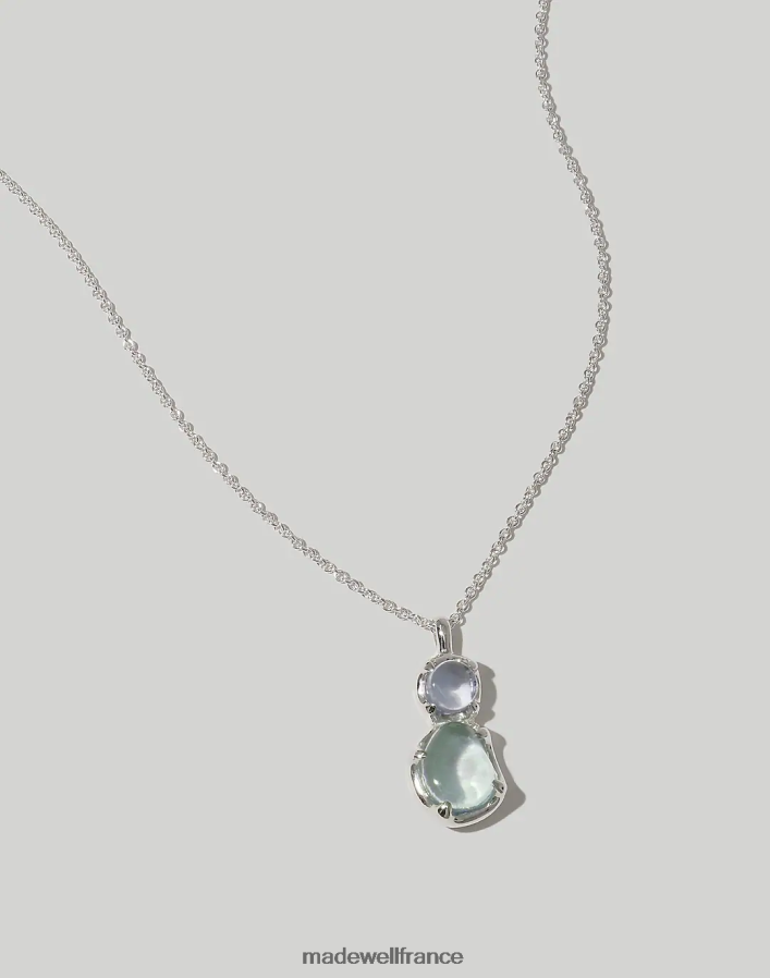 bijoux fr Madewell femmes collier à poutres duo cled multicolore bleu DX88281799
