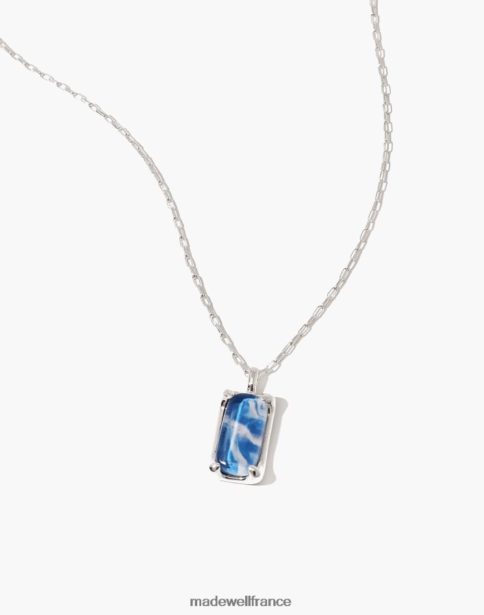 bijoux fr Madewell femmes collier prisme cled marbre bleu clair DX88281813