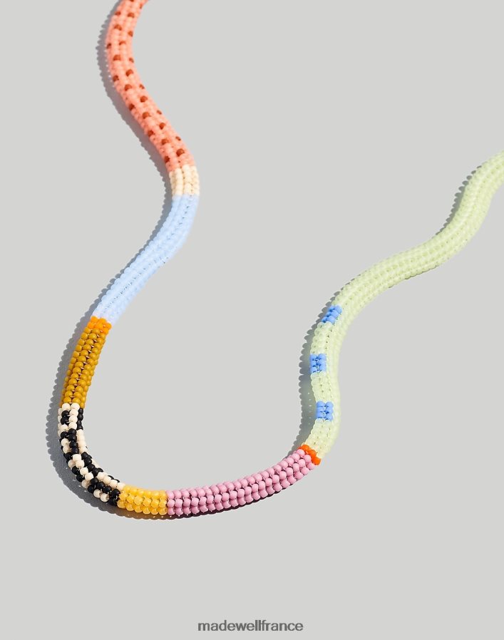bijoux fr Madewell femmes collier ras de cou cuerda perlé kisiwa multi DX88281514