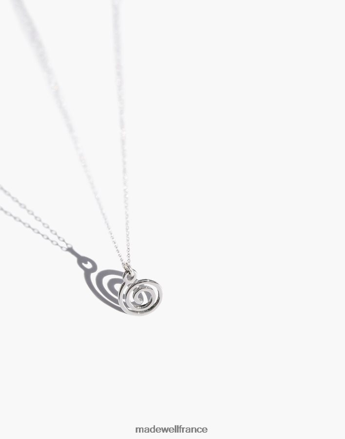 bijoux fr Madewell femmes collier spirale muns argent DX88282008