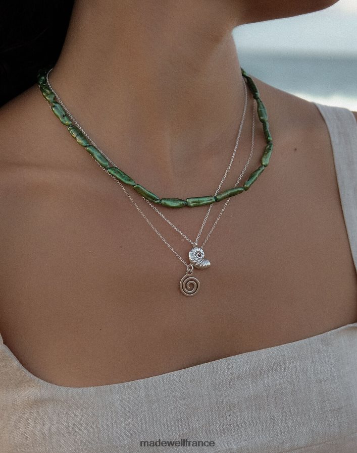 bijoux fr Madewell femmes collier spirale muns argent DX88282008