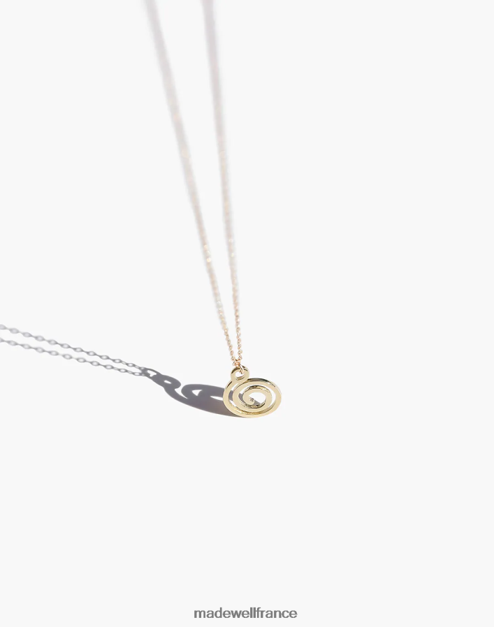 bijoux fr Madewell femmes collier spirale muns or DX88281969