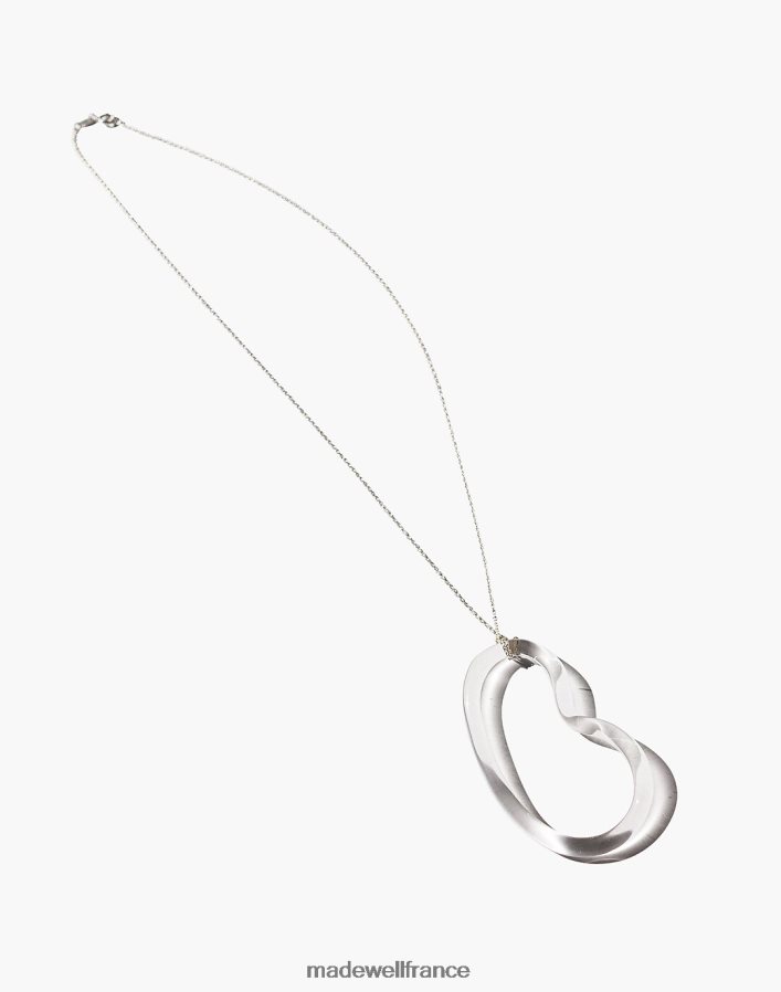 bijoux fr Madewell femmes jane d'arensbourg collier pendentif haricot clair une couleur DX88281478