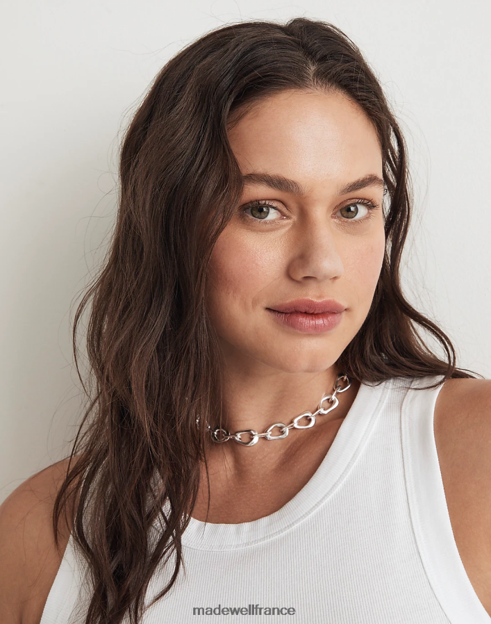 bijoux fr Madewell femmes la collection collier à grosse chaîne argent sterling DX8828939