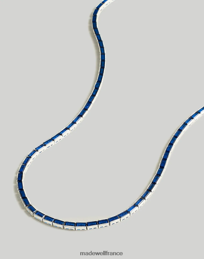 bijoux fr Madewell femmes le collier en cristal baguette de la collection tennis or pâle DX8828944