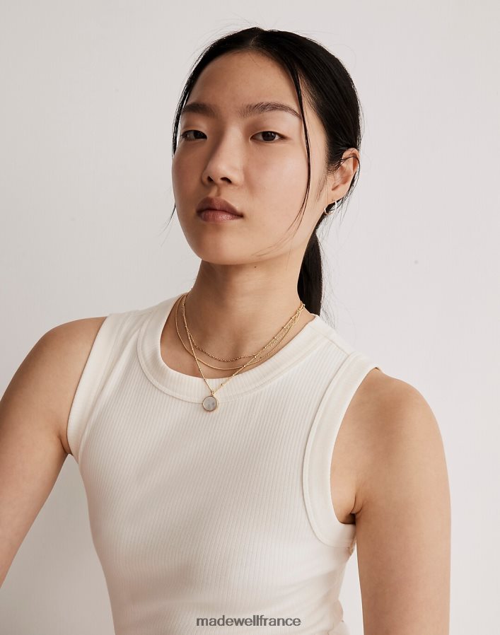 bijoux fr Madewell femmes lot de trois colliers en nacre or vintage DX8828955