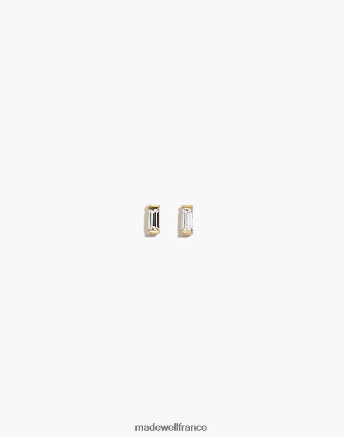 accessoires fr Madewell femmes Katie Dean bijoux boucles d'oreilles baguette en cristal or DX88281502
