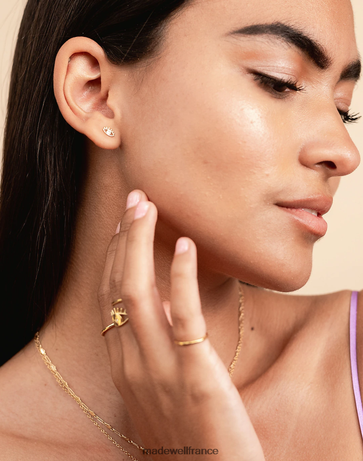 accessoires fr Madewell femmes Katie Dean bijoux clous mauvais œil or DX88281486