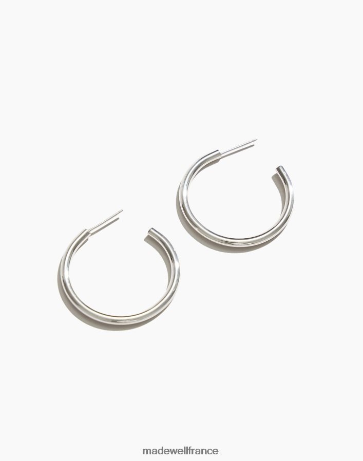 accessoires fr Madewell femmes maslo bijoux boucles d'oreilles créoles argent DX88281897