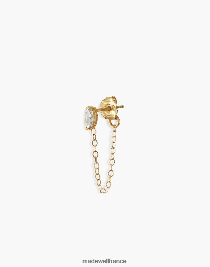 bijoux fr Madewell femmes boucle d'oreille chaîne marquise kinn or DX88281746