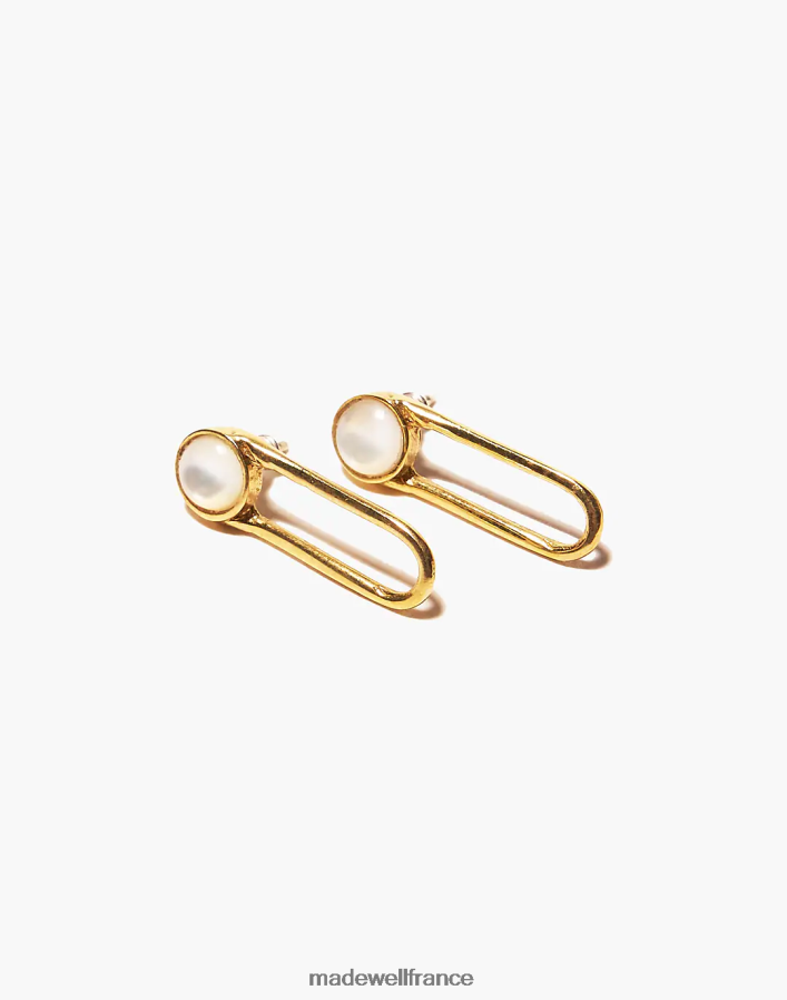 bijoux fr Madewell femmes boucle d'oreille odette aura nacre laiton DX88282066