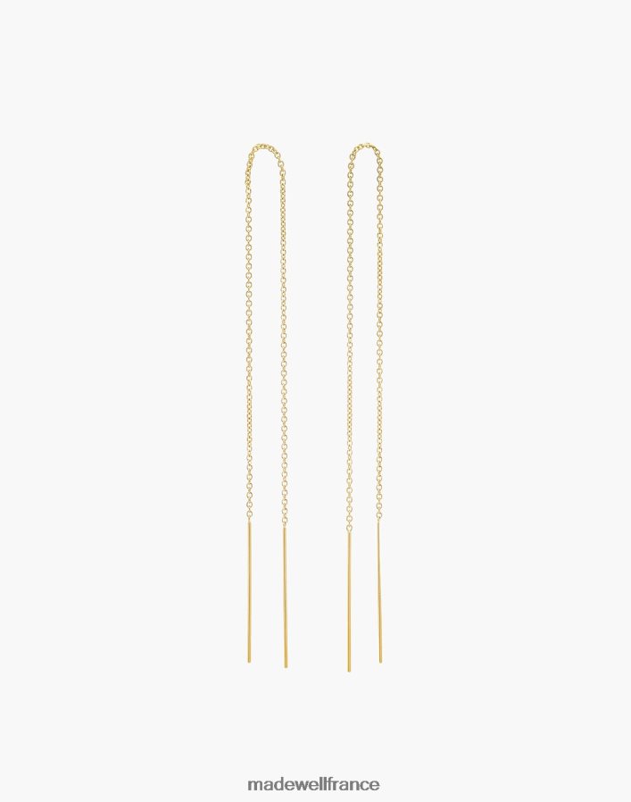 bijoux fr Madewell femmes boucles d'oreilles aiguille et fil bychari or DX88281344