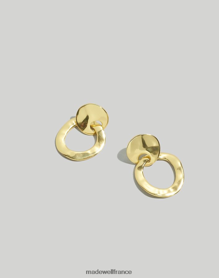 bijoux fr Madewell femmes boucles d'oreilles cercle organique argent poli DX8828885