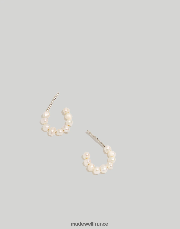 bijoux fr Madewell femmes boucles d'oreilles créoles Perle d'eau douce DX8828911