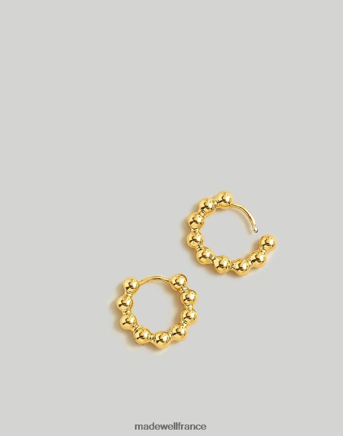 bijoux fr Madewell femmes boucles d'oreilles créoles boule à bulles or pâle DX8828924