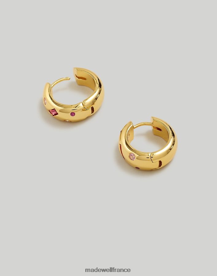 bijoux fr Madewell femmes boucles d'oreilles créoles huggie en cristal confettis fruit du dragon DX8828843