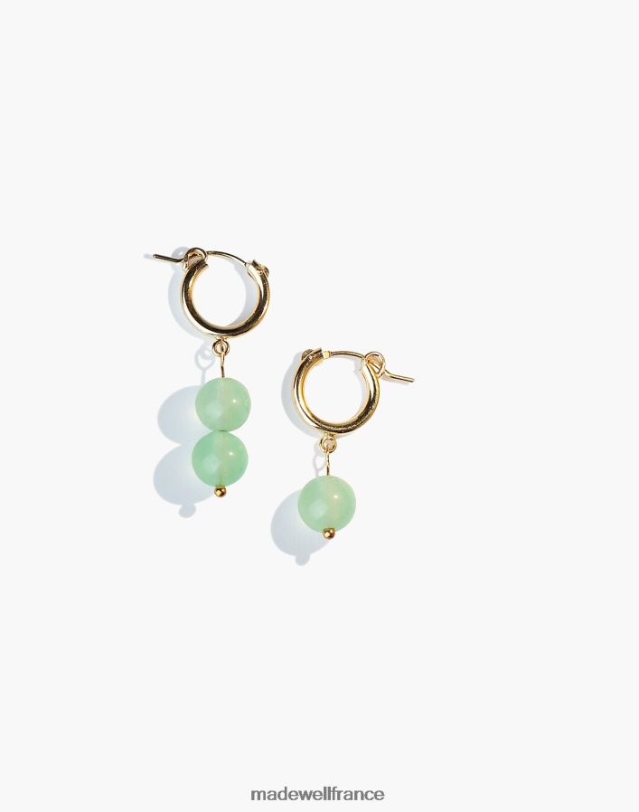 bijoux fr Madewell femmes boucles d'oreilles en jade année 901 or DX88282447