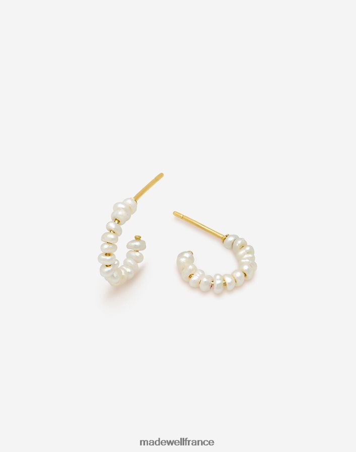 bijoux fr Madewell femmes boucles d'oreilles en perles kinn biwa or DX88281750