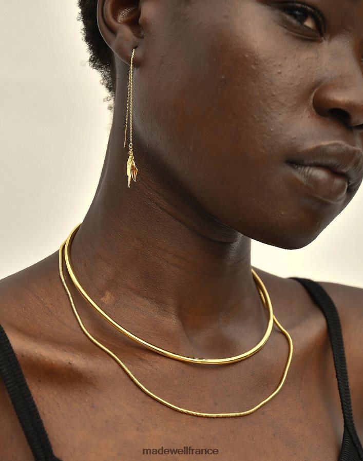 bijoux fr Madewell femmes boucles d'oreilles enfile-chaîne soko délicates bidu or DX88282250
