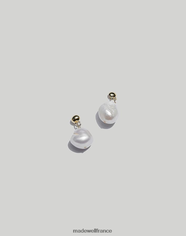bijoux fr Madewell femmes boucles d'oreilles muns perla or DX88281933