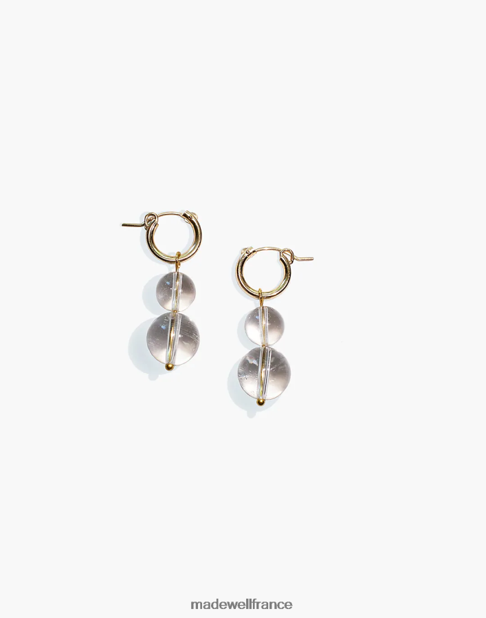 bijoux fr Madewell femmes boucles d'oreilles orbe de quartz année 901 or DX88282444