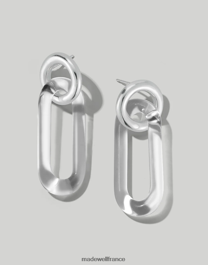 bijoux fr Madewell femmes boucles d'oreilles ovales cercle jane d'arensbourg clair DX88281459