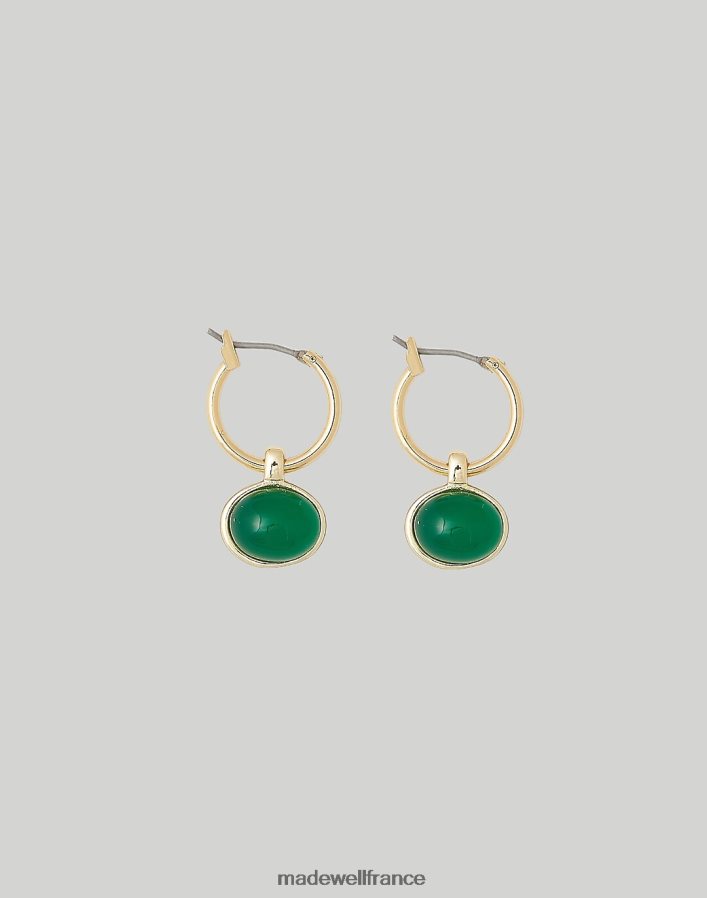 bijoux fr Madewell femmes boucles d'oreilles puces petits moments vert DX88282088